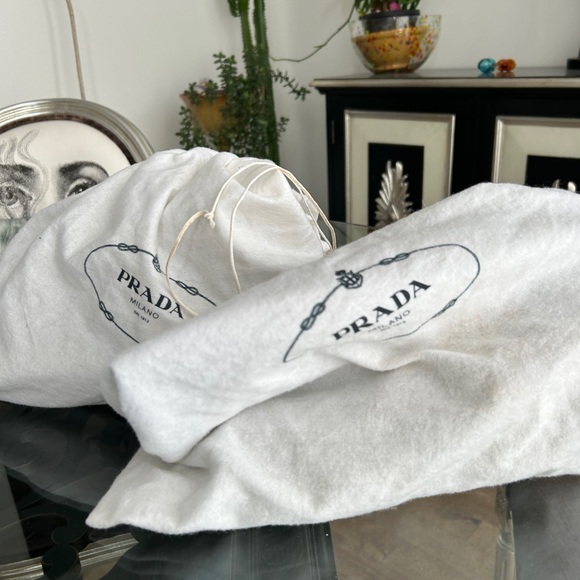 NWOT Prada deerskin leather brown and brass knee high boots - Picture 9 of 9